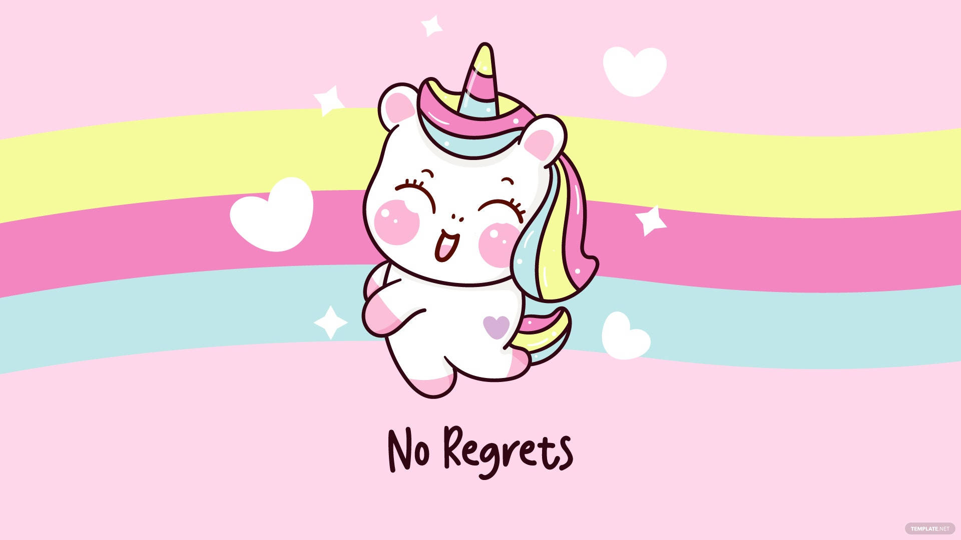 Cool Unicorn Cute Baby Background