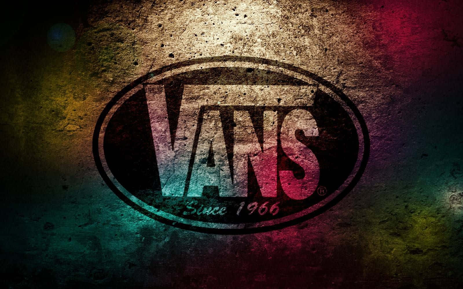 Cool Vans Logo With Colorful And Unique Design Background