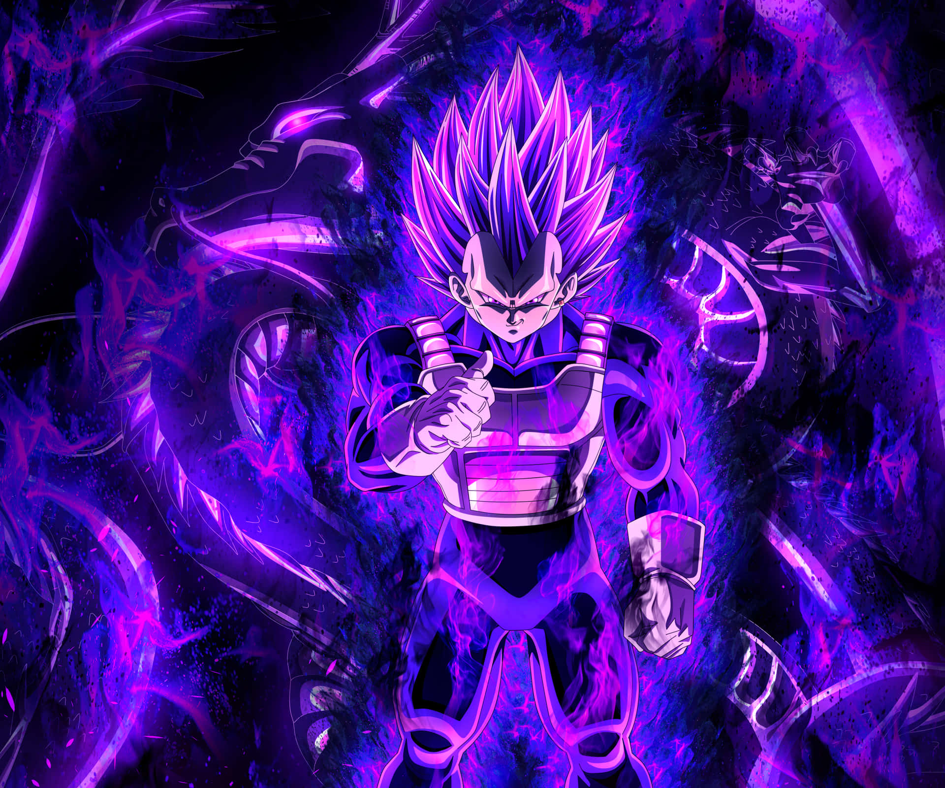 Cool Vegeta From Dragon Ball Z Is Ready To Take On Any Opponent! Background