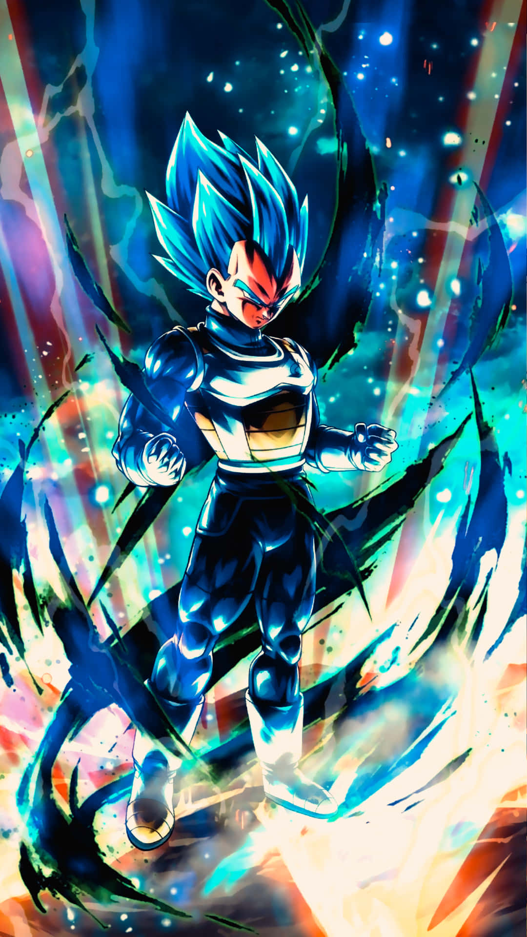 Cool Vegeta Shows Off His Mighty Strength Background