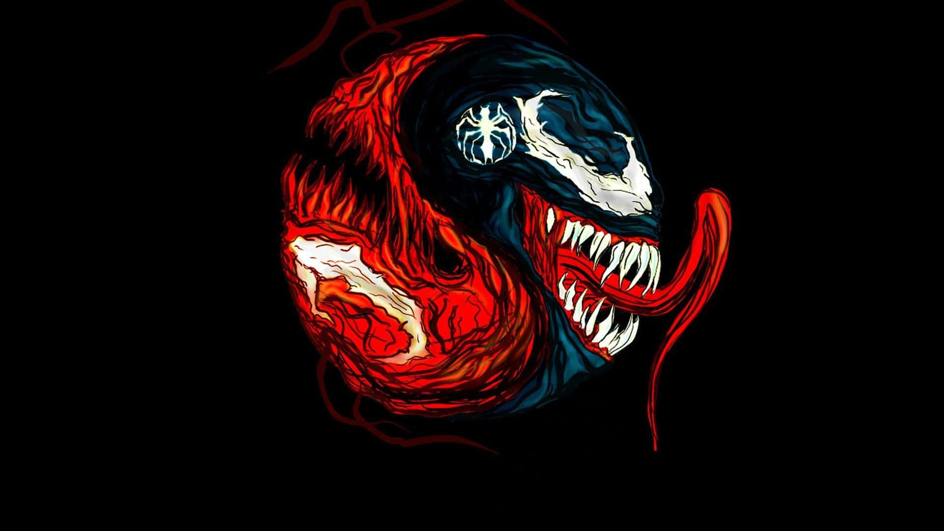 Cool Venom Vs Carnage Ball Art