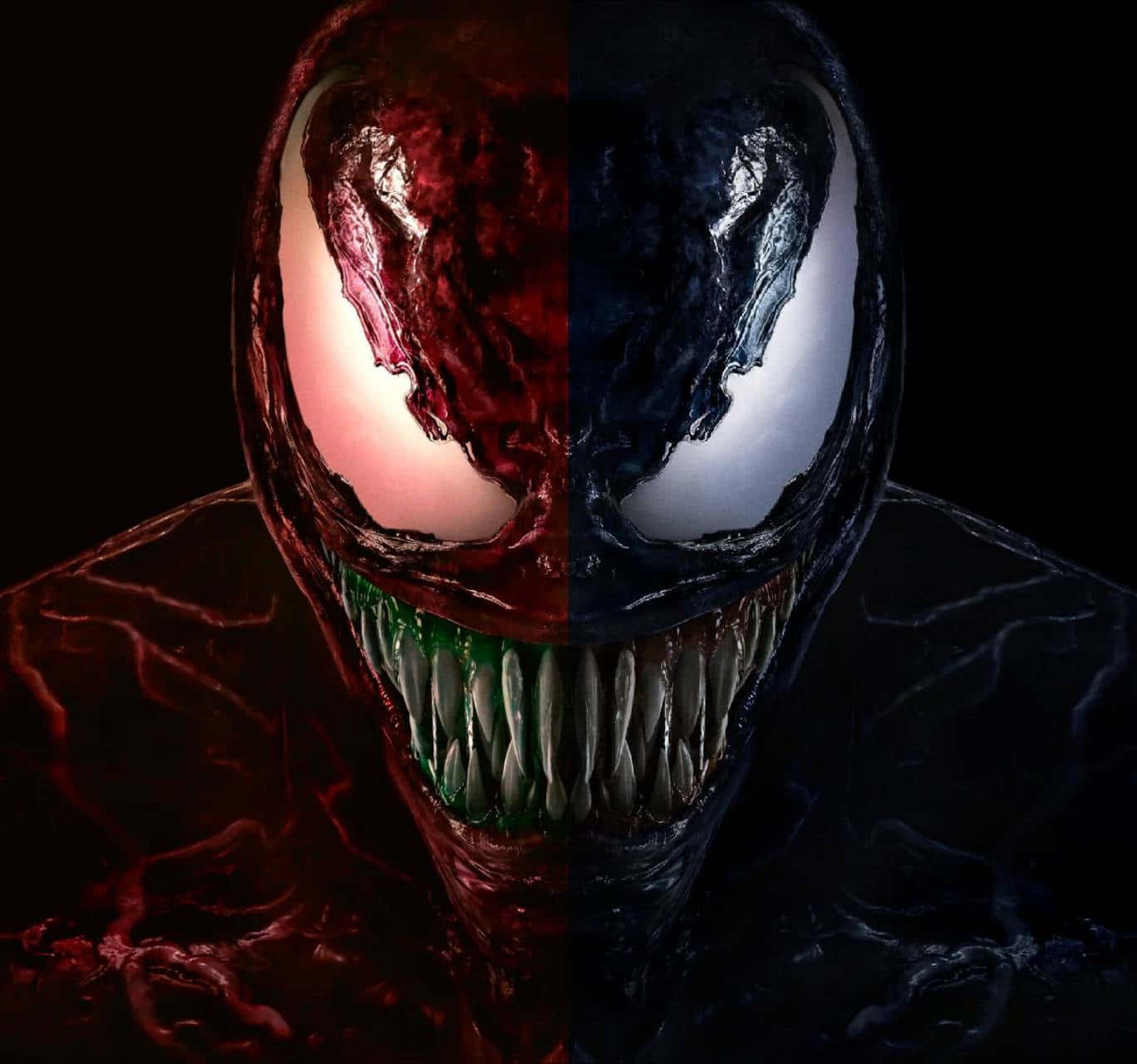 Cool Venom Vs Carnage Double Identity Face