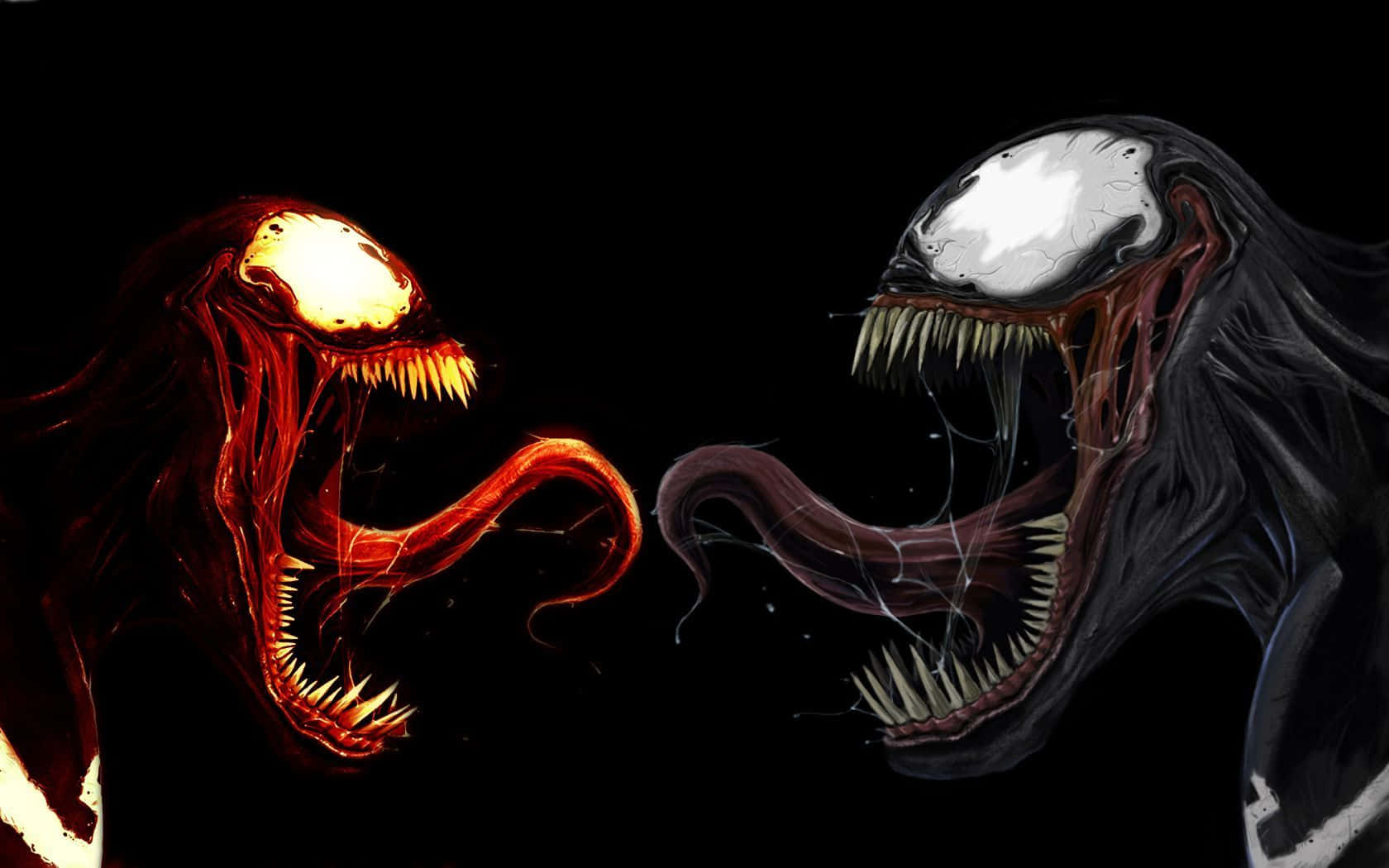 Cool Venom Vs Carnage Fan Art Background