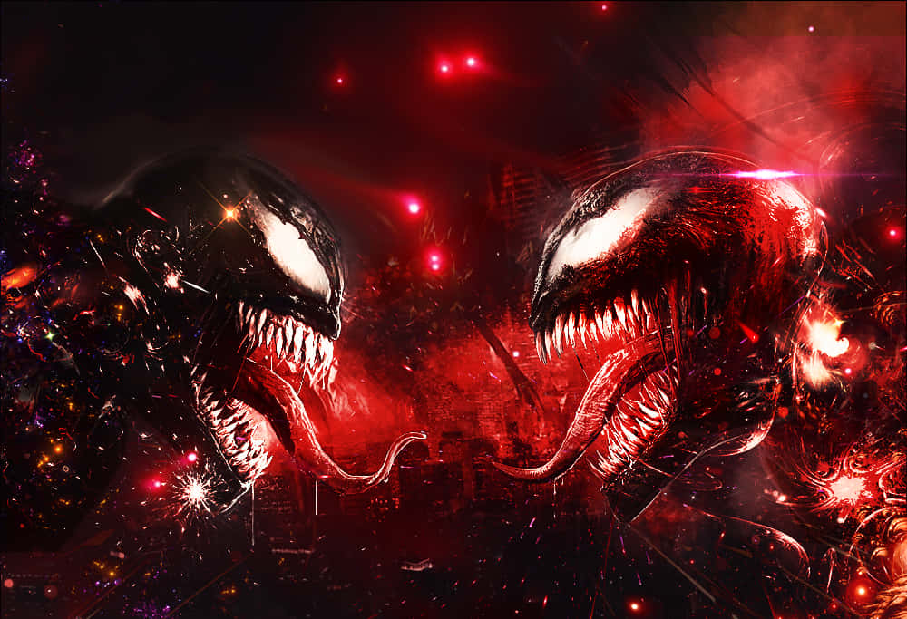 Cool Venom Vs Carnage Red Sparks Art