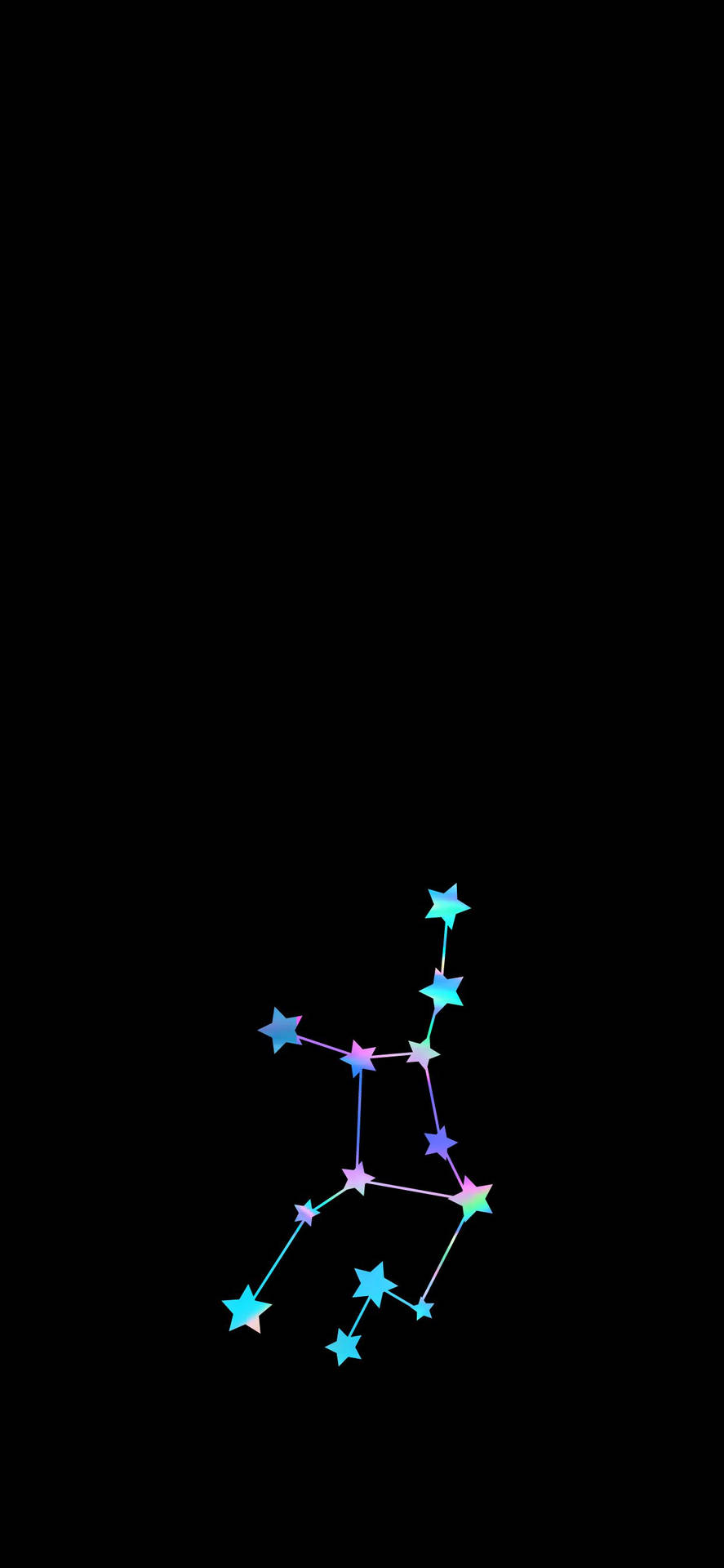 Cool Virgo Constellation Minimalist Background