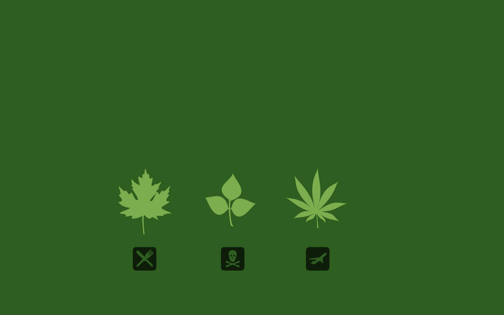 Cool Weed Icons Background