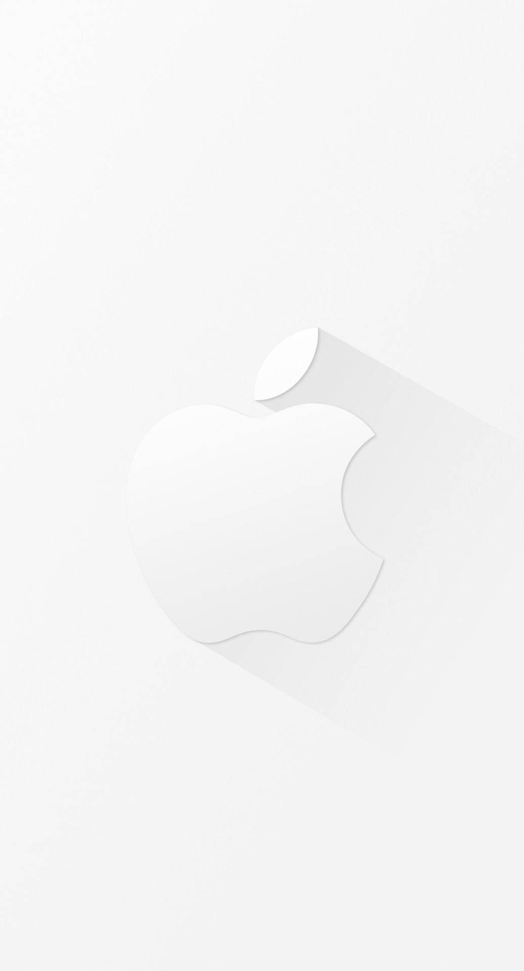 Cool White Apple Background