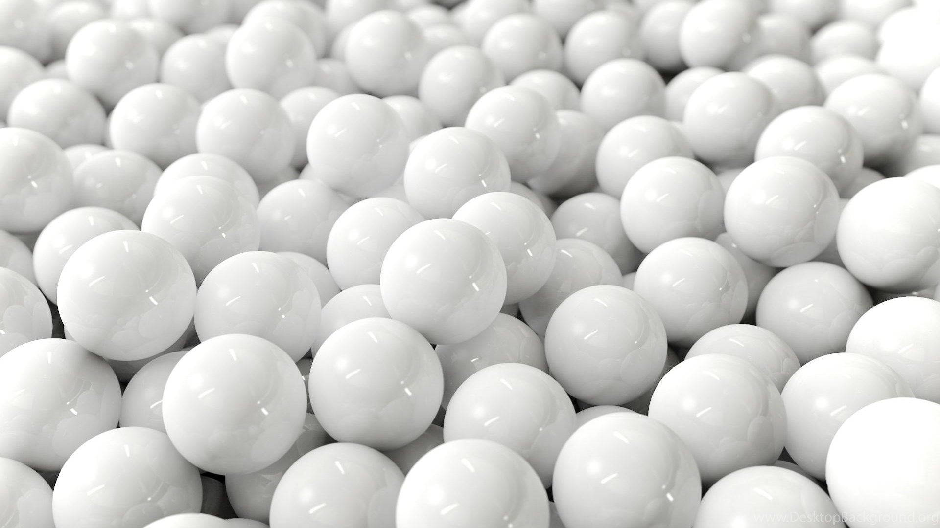 Cool White Balls Background