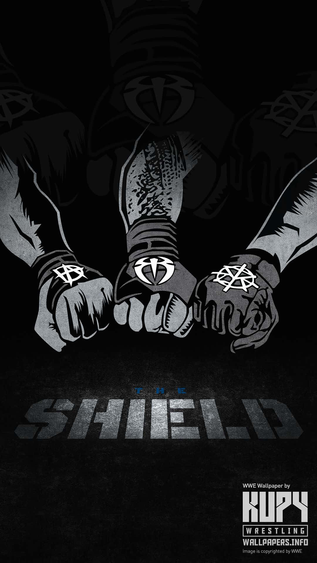 Cool Wwe The Shield Arms Background