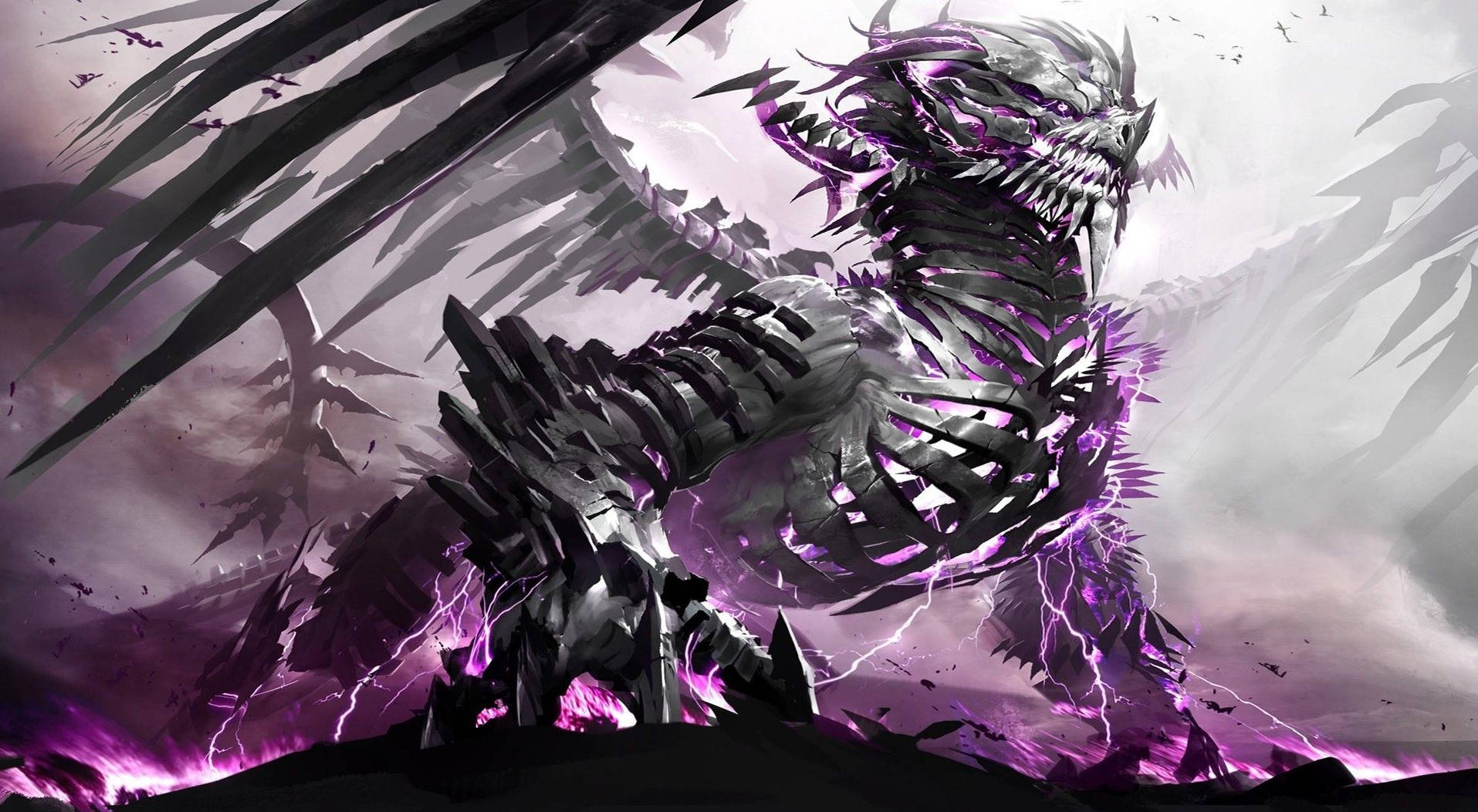 Coolest Dragon From Guild Wars 2 Background