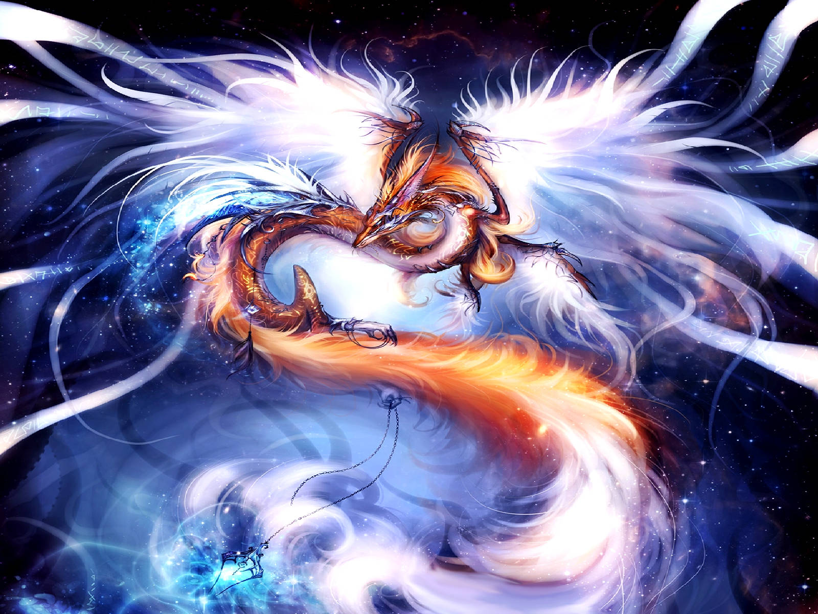 Coolest Dragon God Of The Wind Digital Art Background