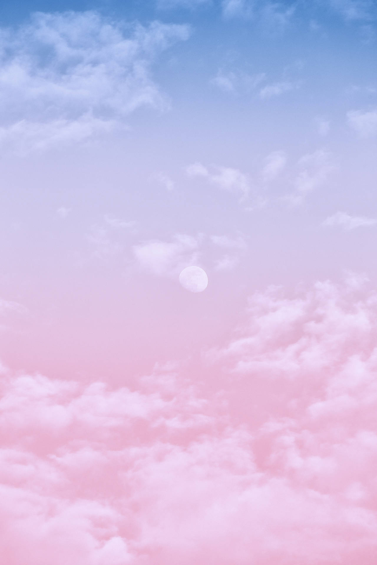 Coolest Iphone Light Pink Blue Sky Background