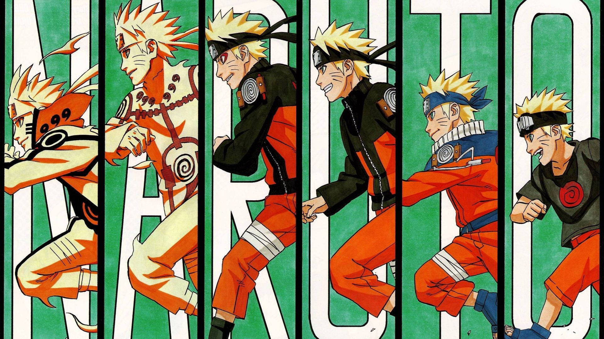 Coolest Naruto Collage Art Background
