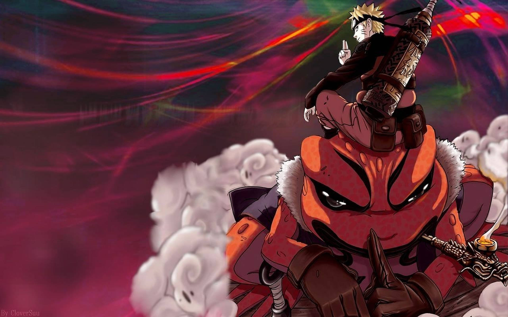 Coolest Naruto Fiery Kurama Background