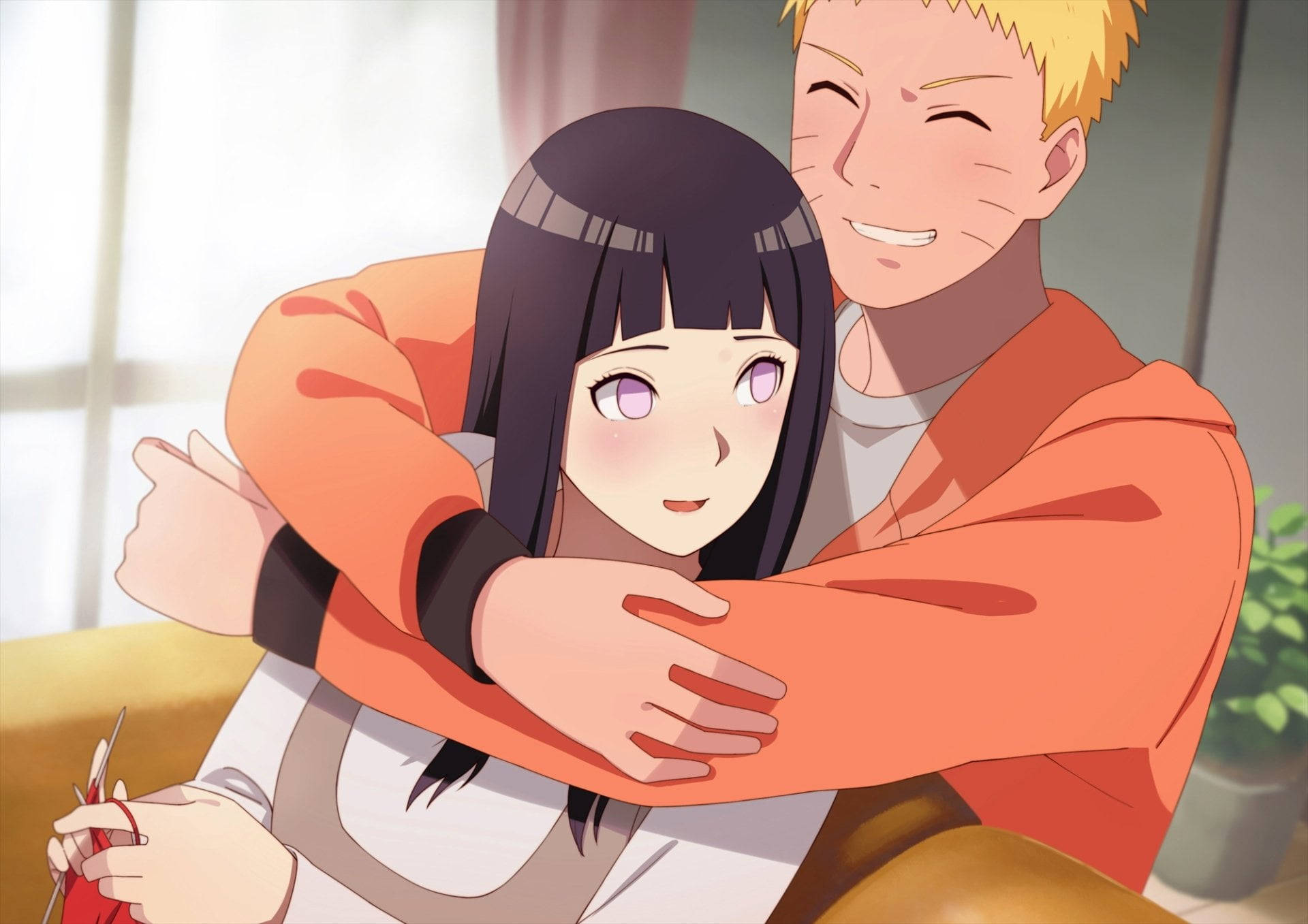Coolest Naruto Hugging Hinata Background