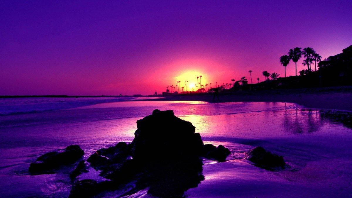 Coolest Purple Sky Background