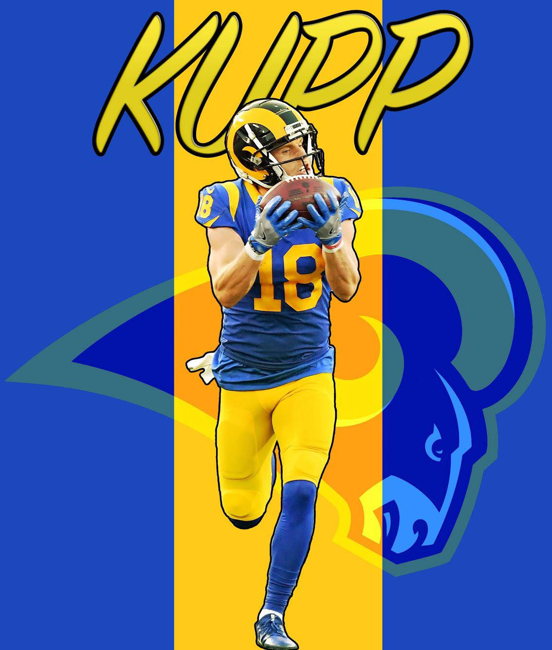 Cooper Kupp Nfl Los Angeles Rams Graphic Art Background
