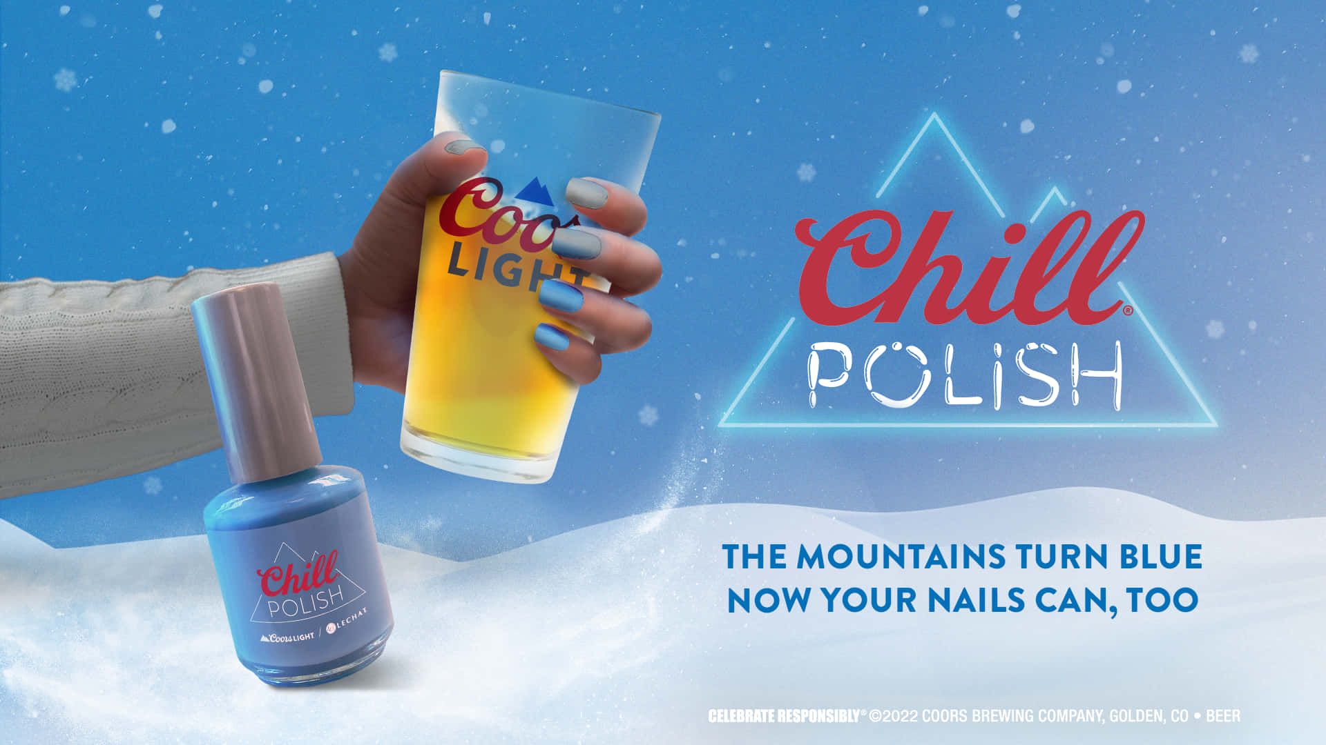 Coors Light Chill Polish Background