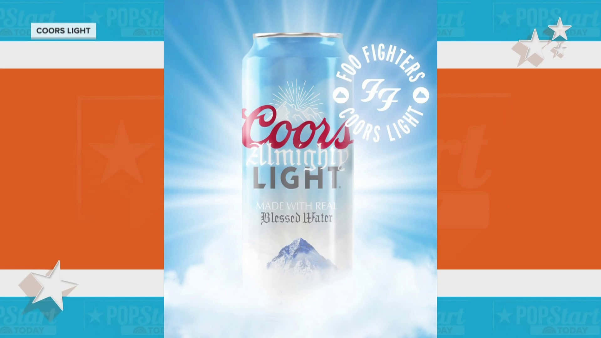 Coors Light In A Bright Sky Background