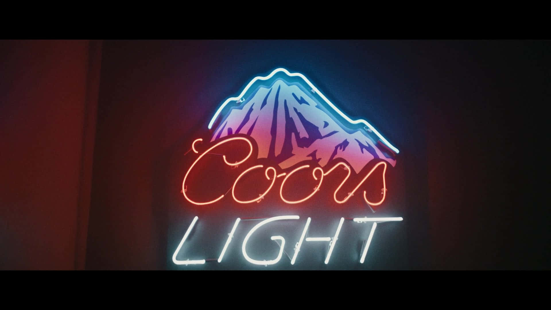 Coors Light Neon Sign Lights Background