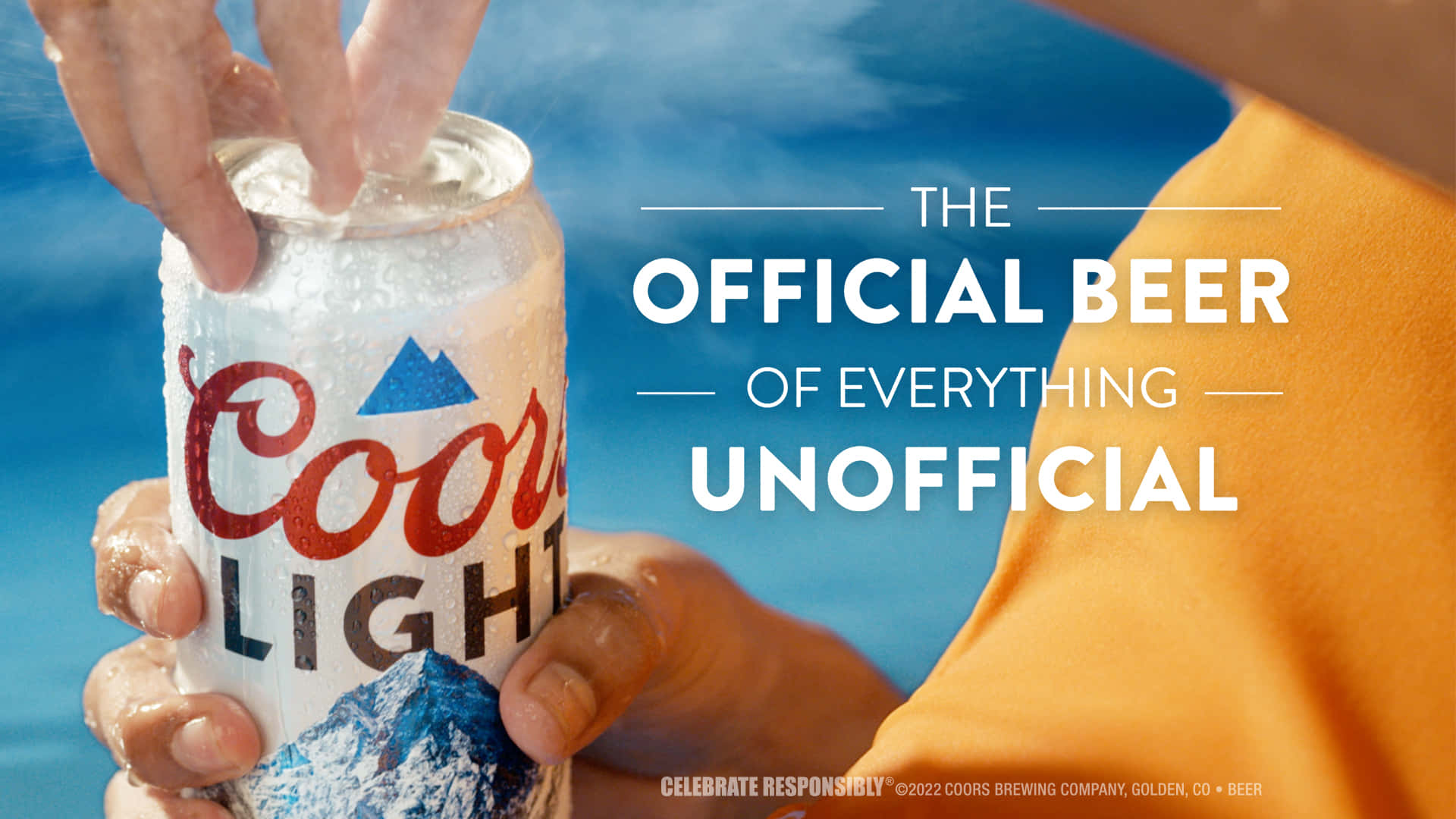 Coors Light Tagline The Official Beer Of Everything Unofficial Background