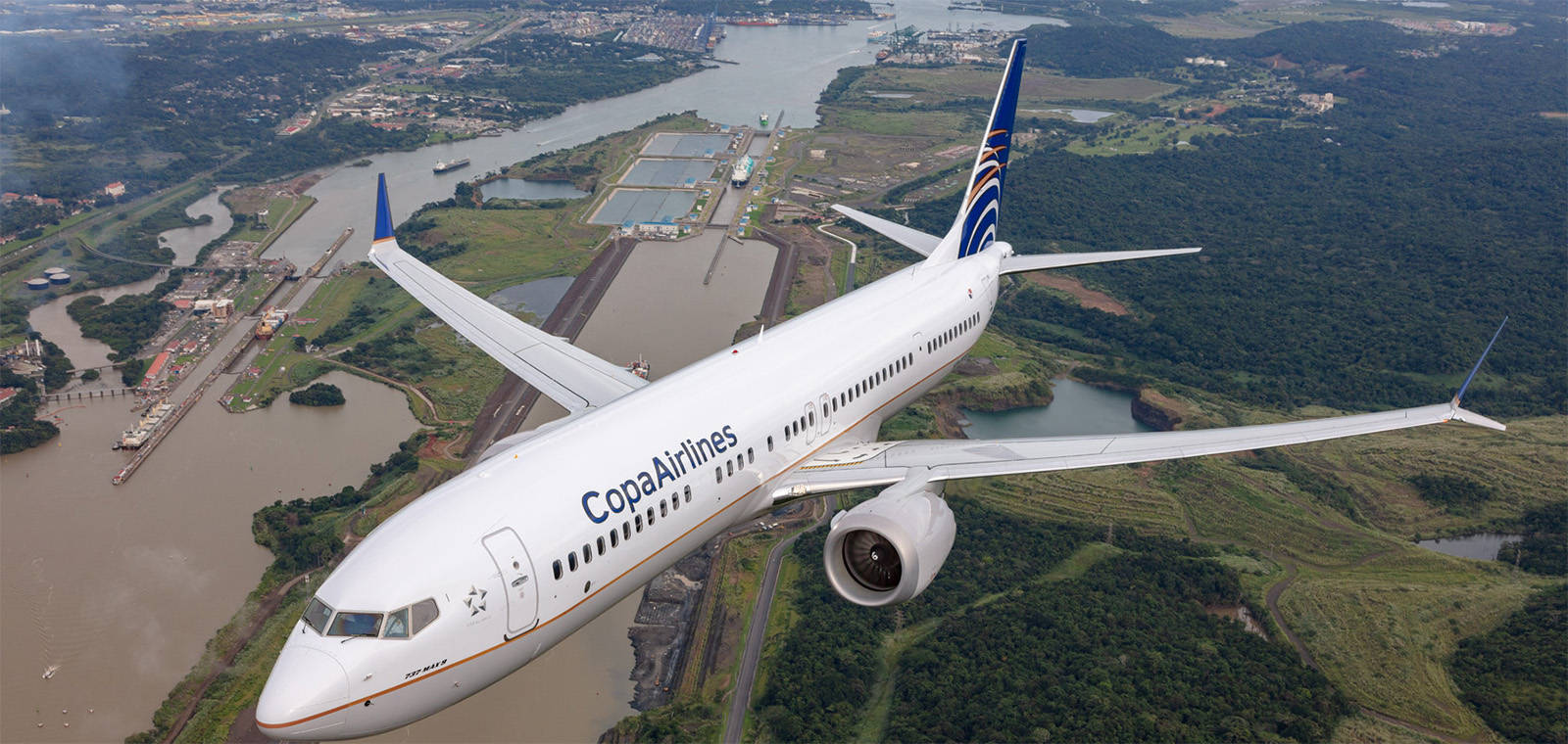 Copa Airlines Aerial Shot Background