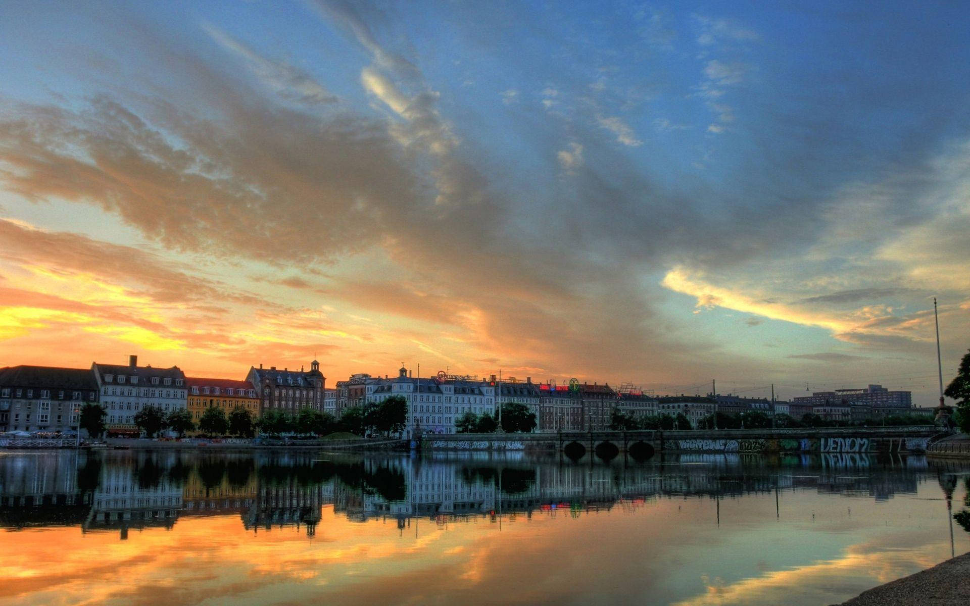 Copenhagen Buildings During Sunset