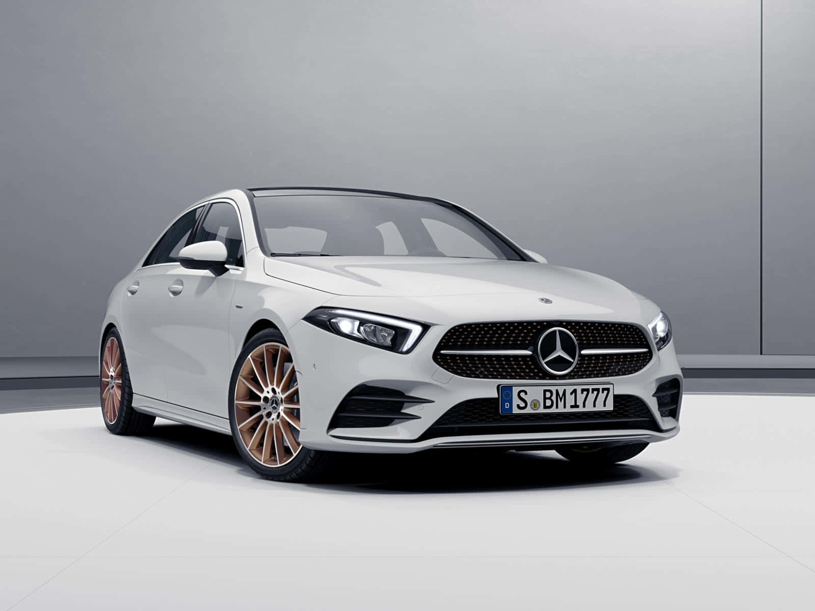 Copious Copper On Mercedes Model Background