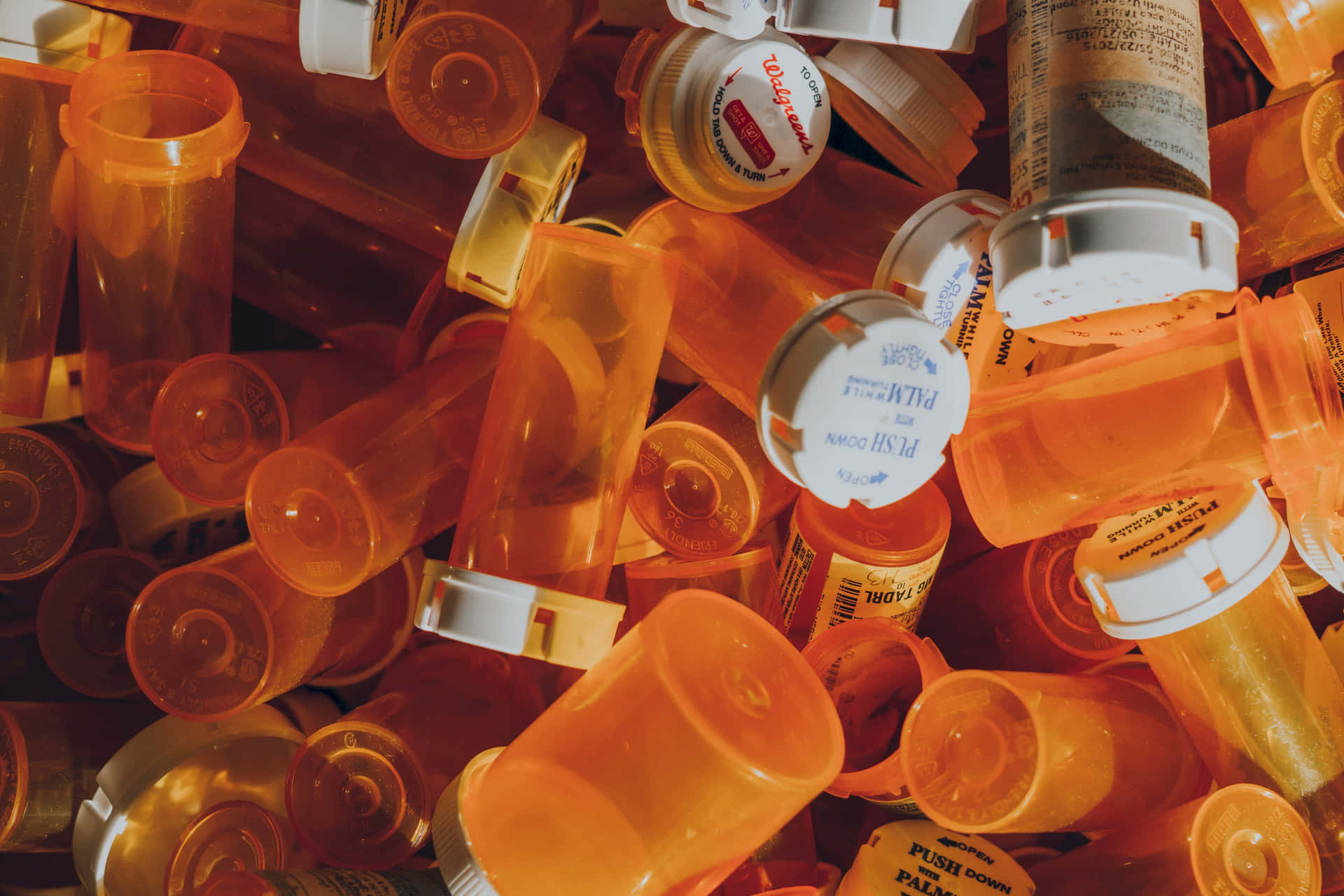 Copious Medicine Bottles Background
