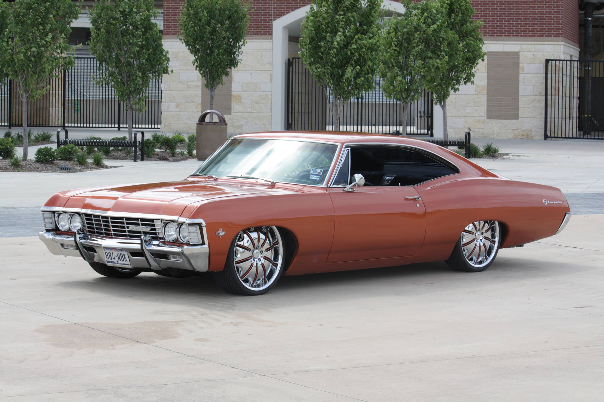 Copper Chevrolet Impala 1967 Background