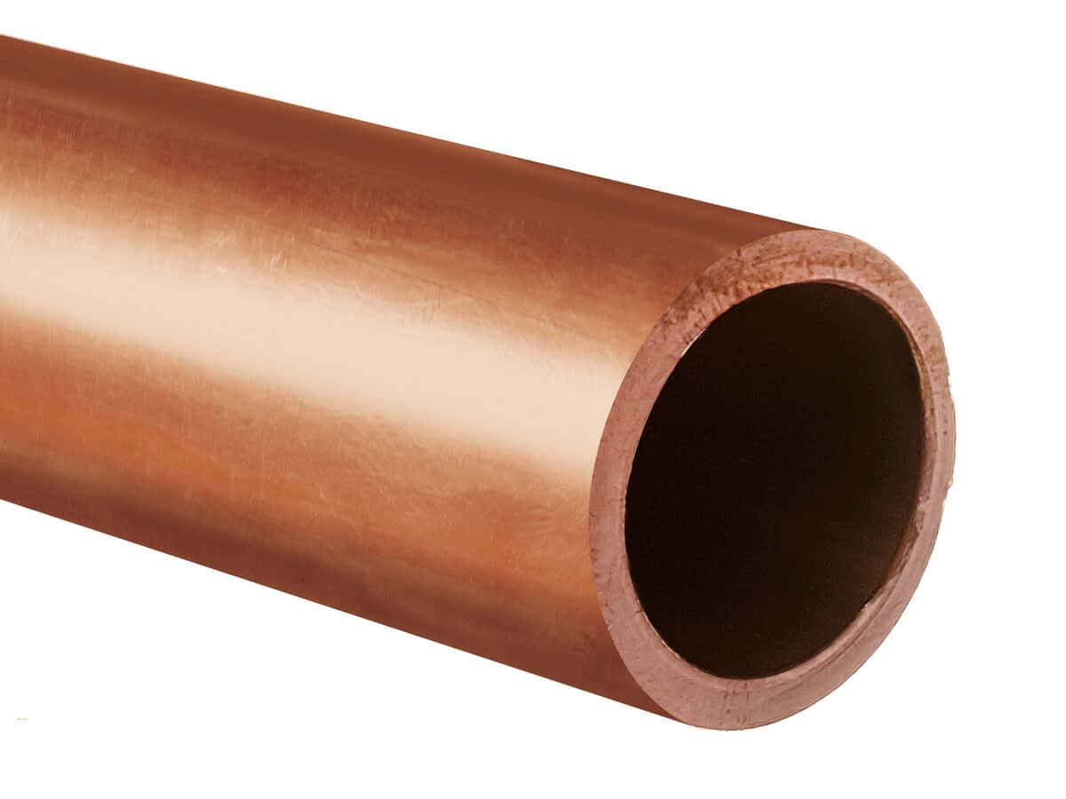 Copper Pipe Closeup Background