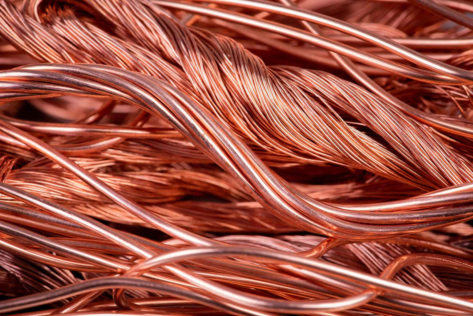 Copper Wire Closeup