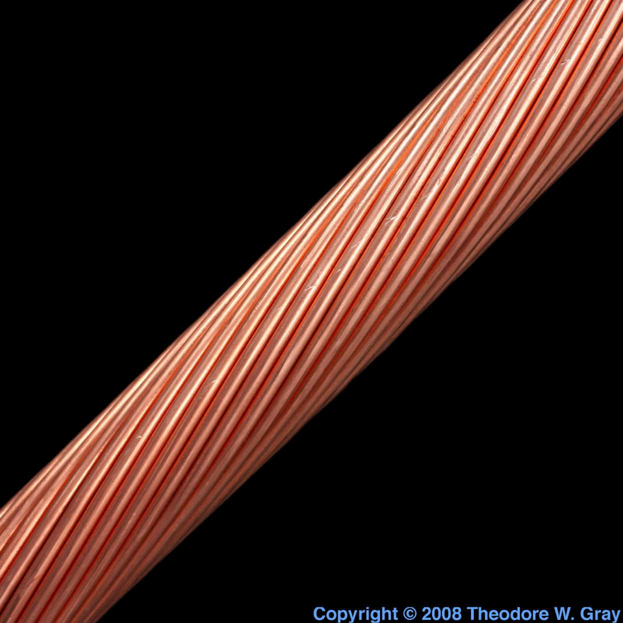 Copper Wire Closeup Background