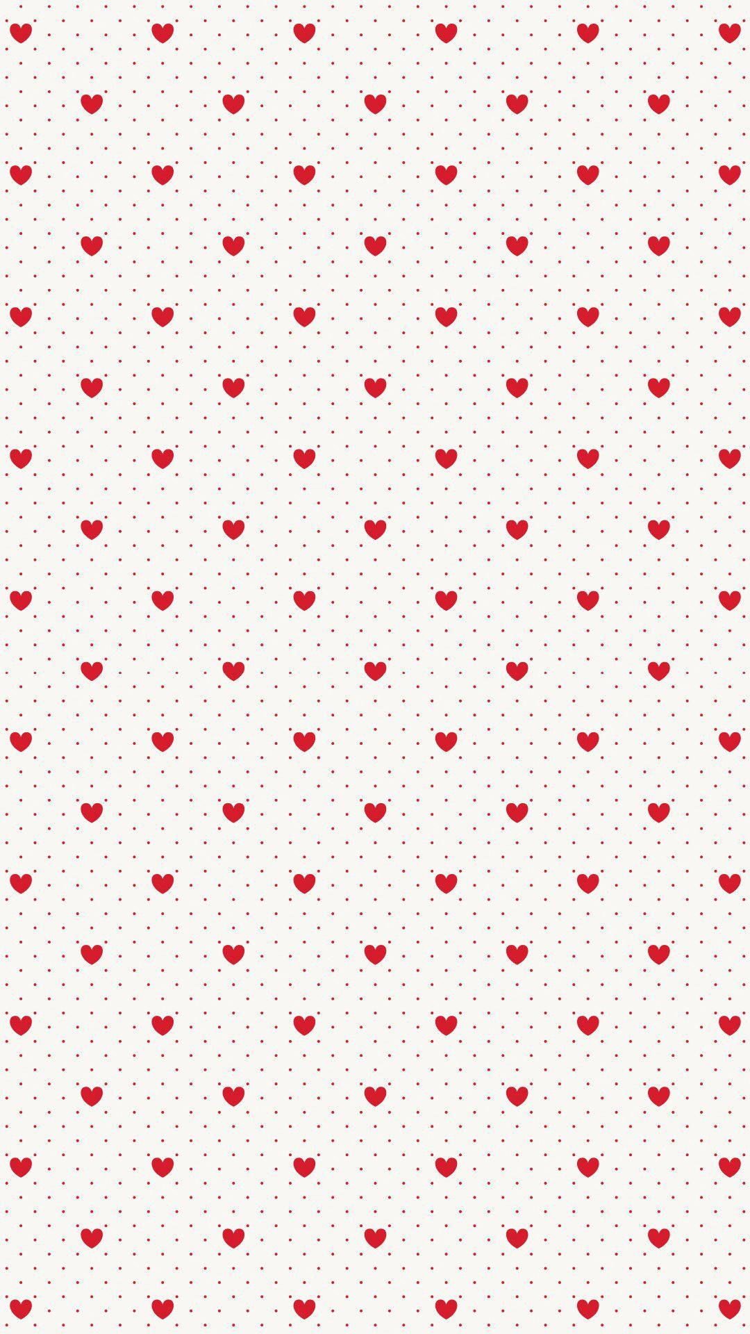 Coquette Red Heart Pattern Background