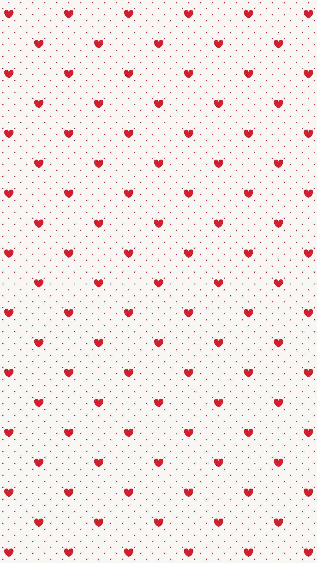 Coquette Red Heart Pattern