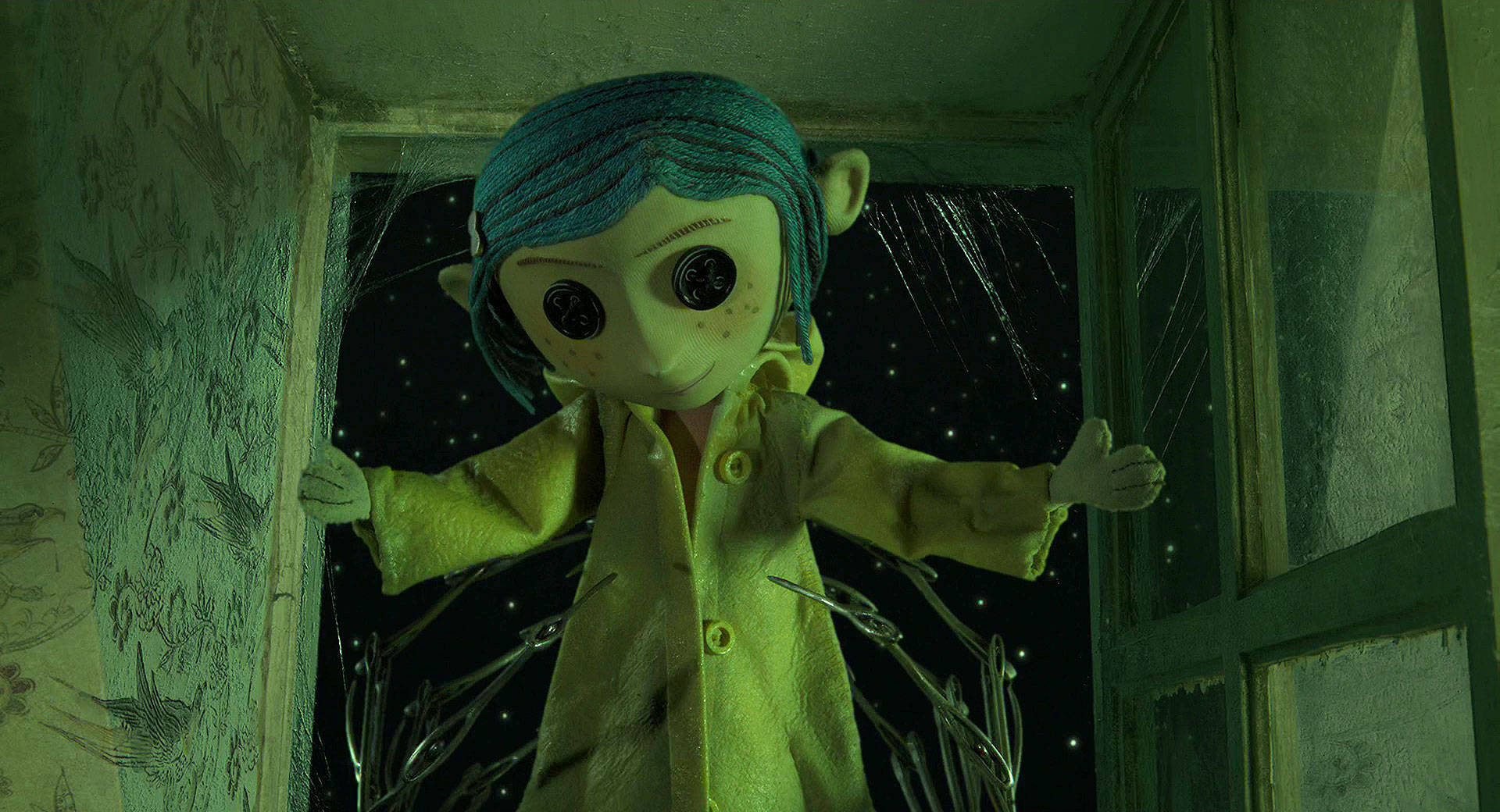 Coraline Doll Horror Stop Motion Background