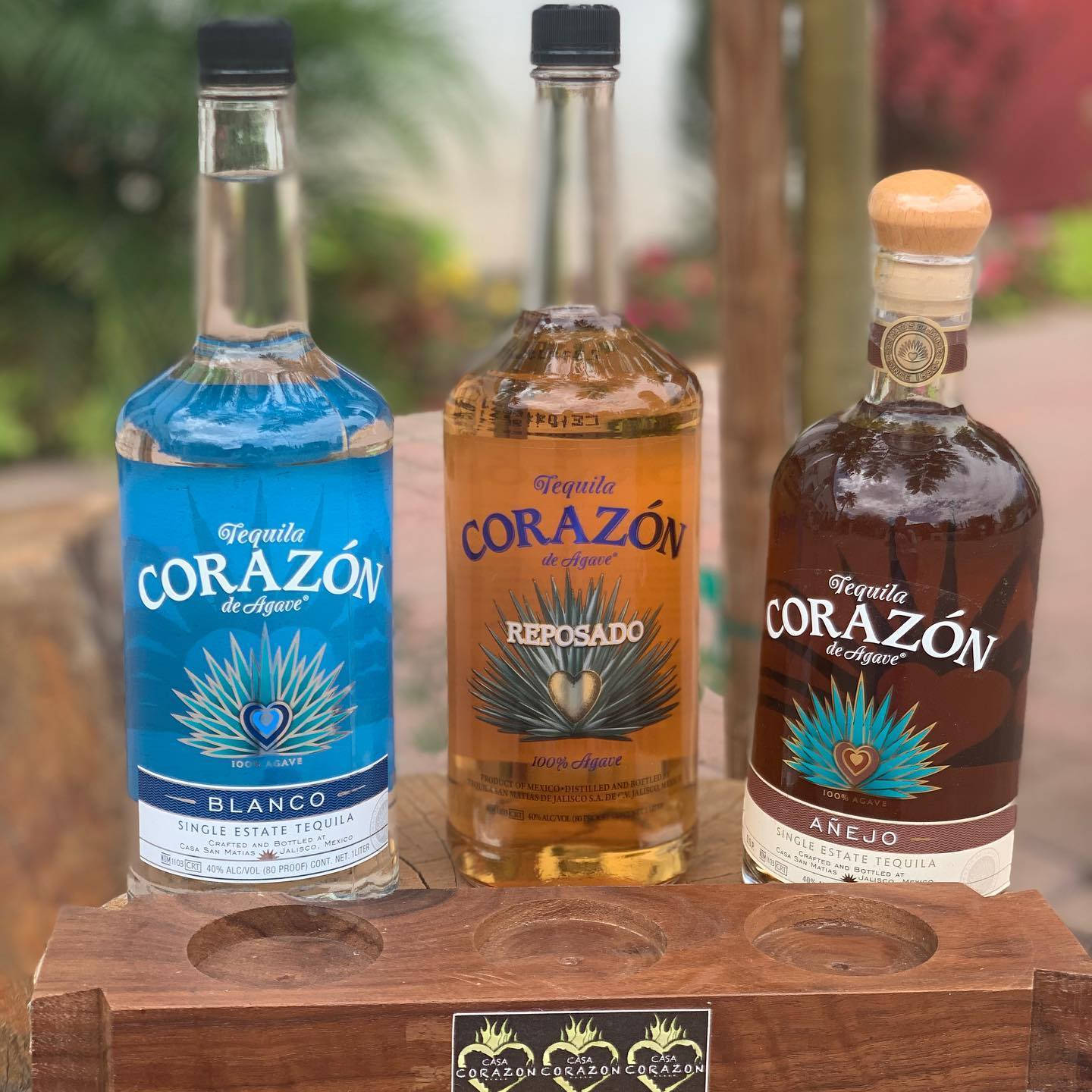 Corazon Tequila Three Flavors Bottle