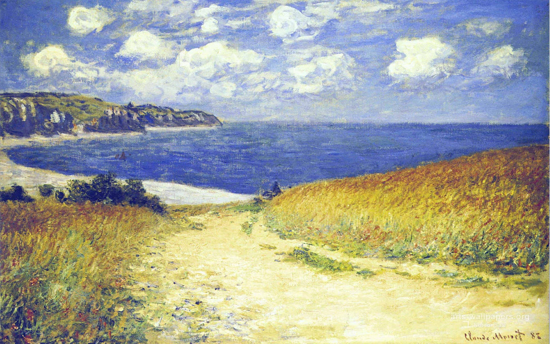 Corn At Pourville Claude Monet