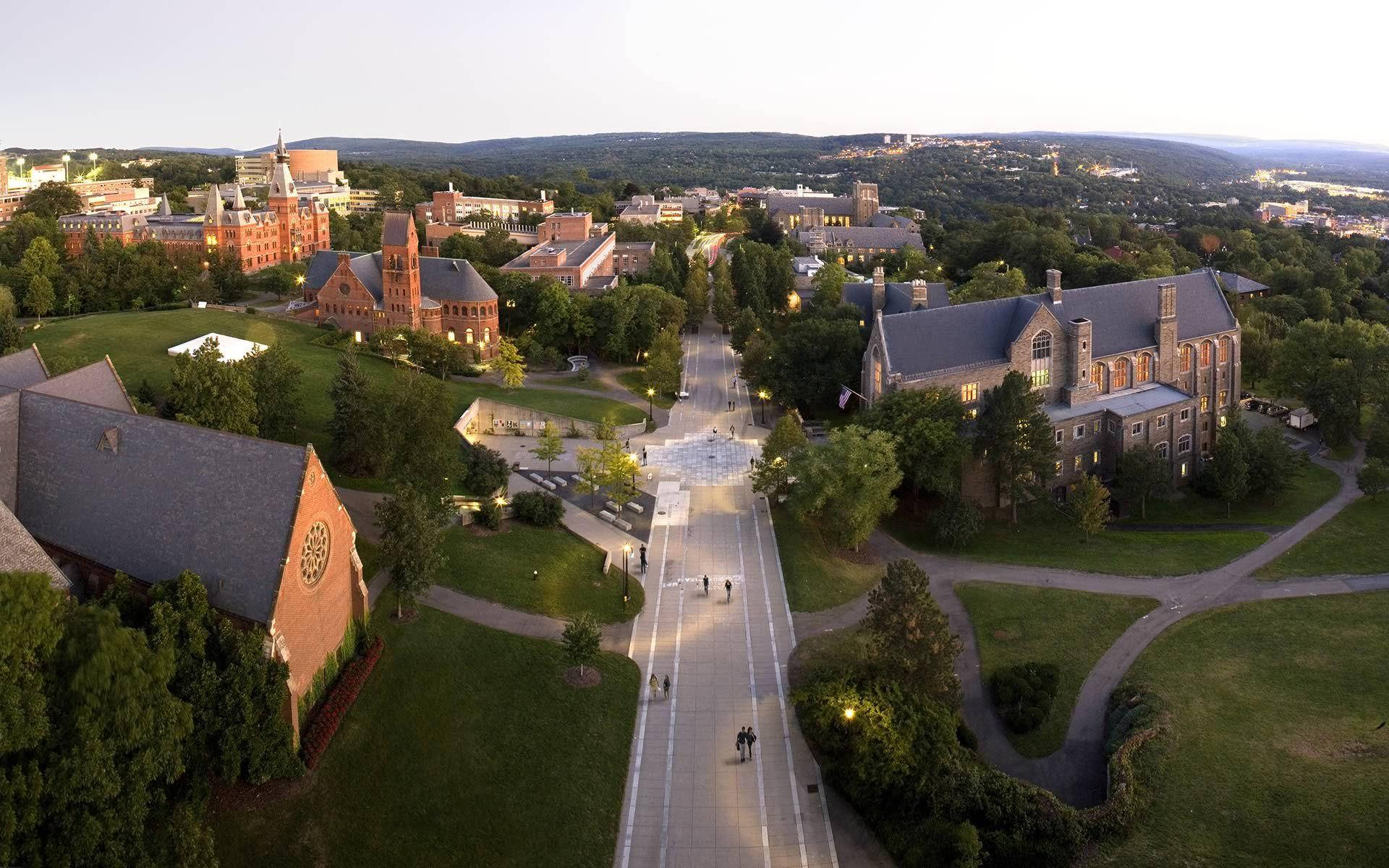 Cornell University Campus Aerial Background