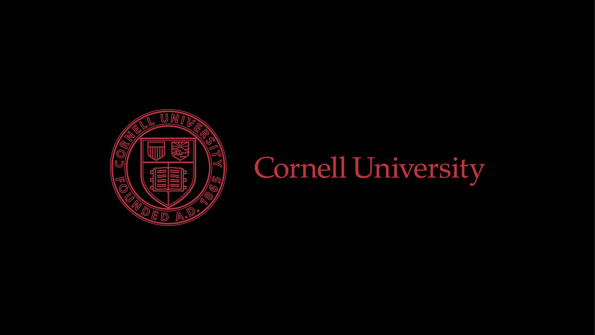 Cornell University Logo On Black Background