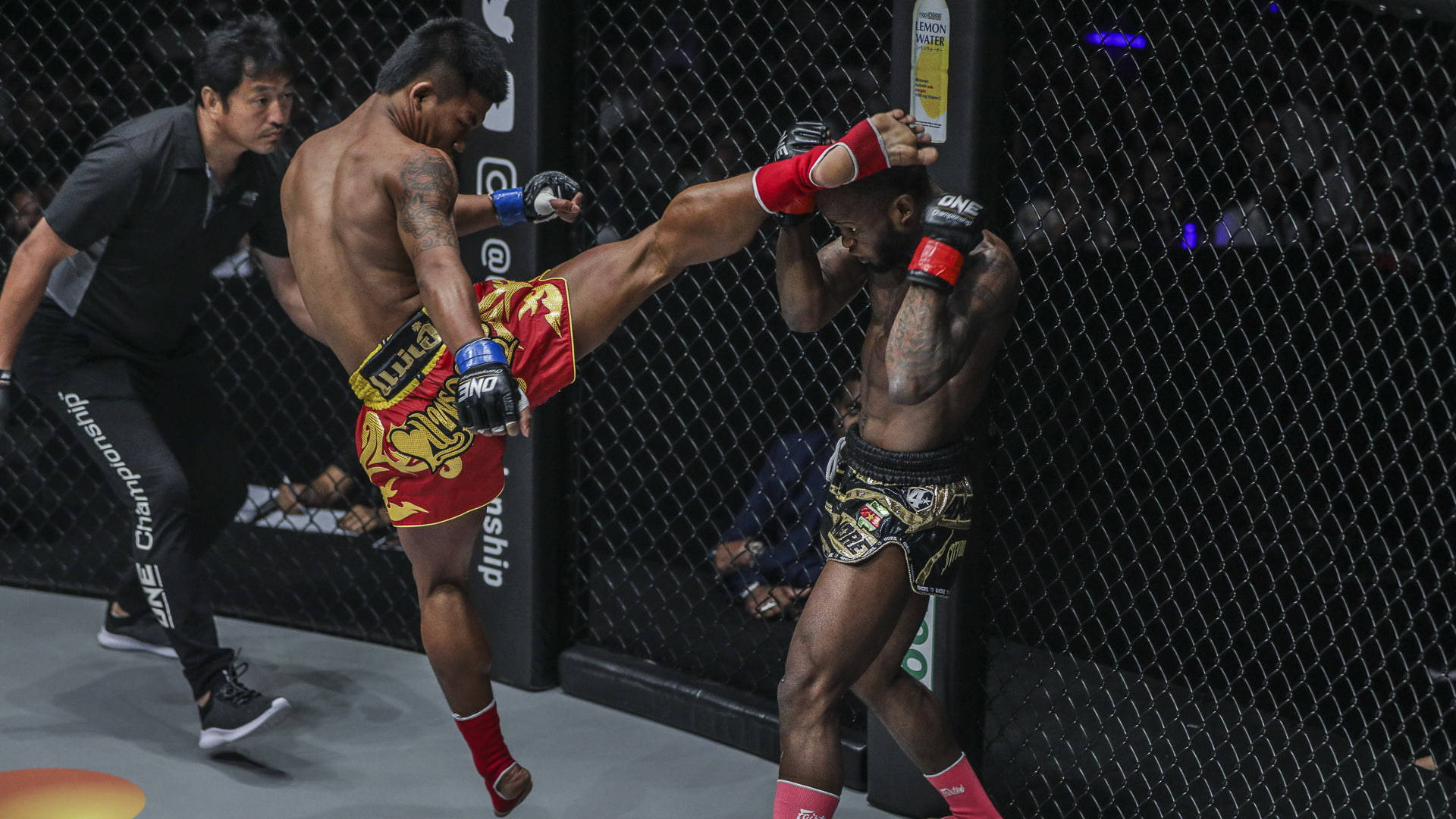 Cornered Muay Thai Match