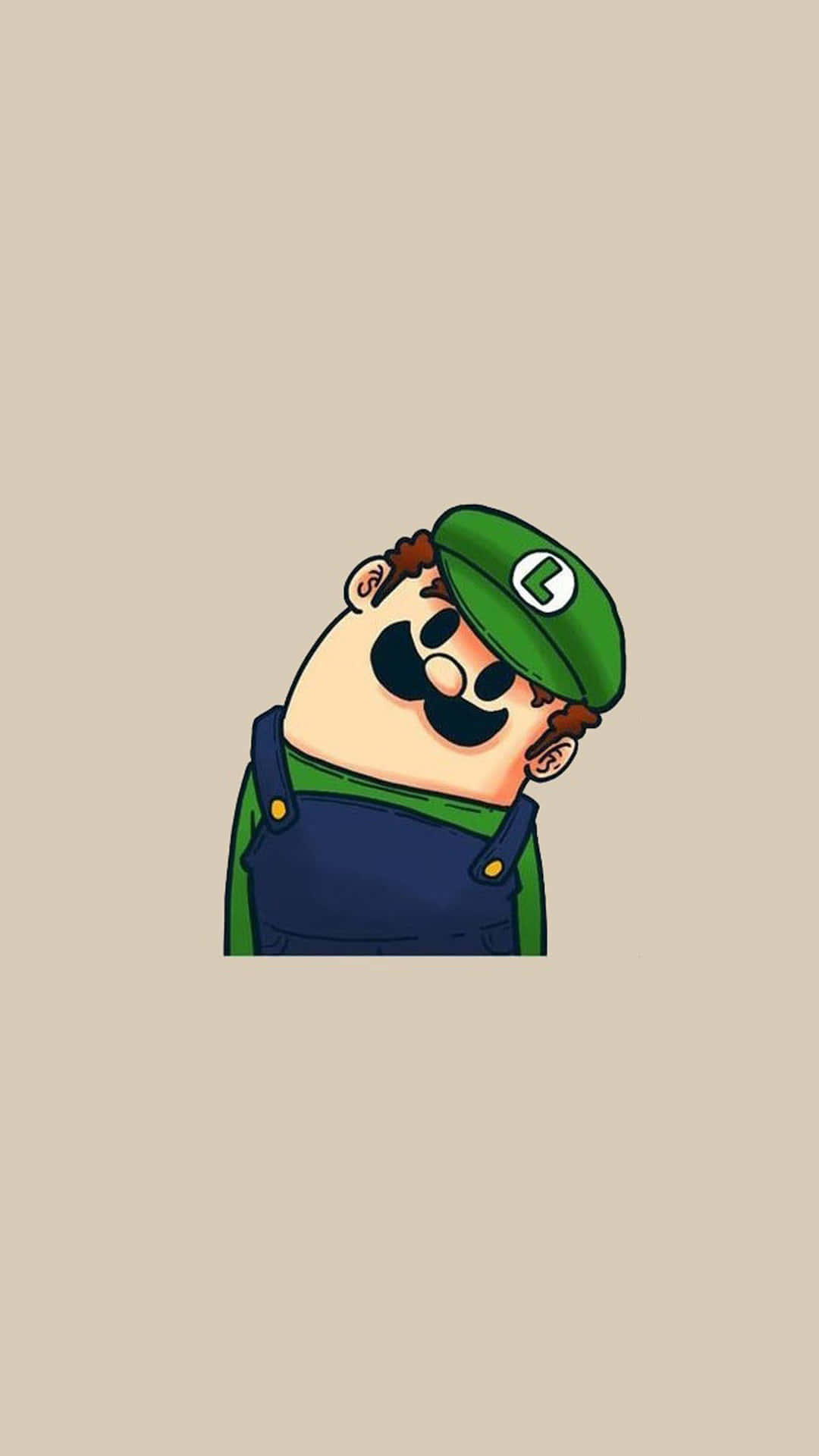 Corny Cute Luigi [wallpaper] Background