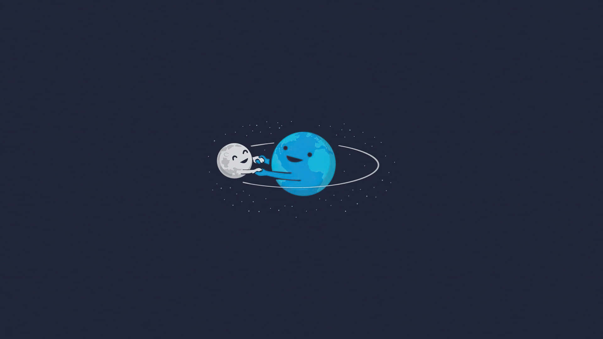 Corny Earth And Moon [wallpaper] Background