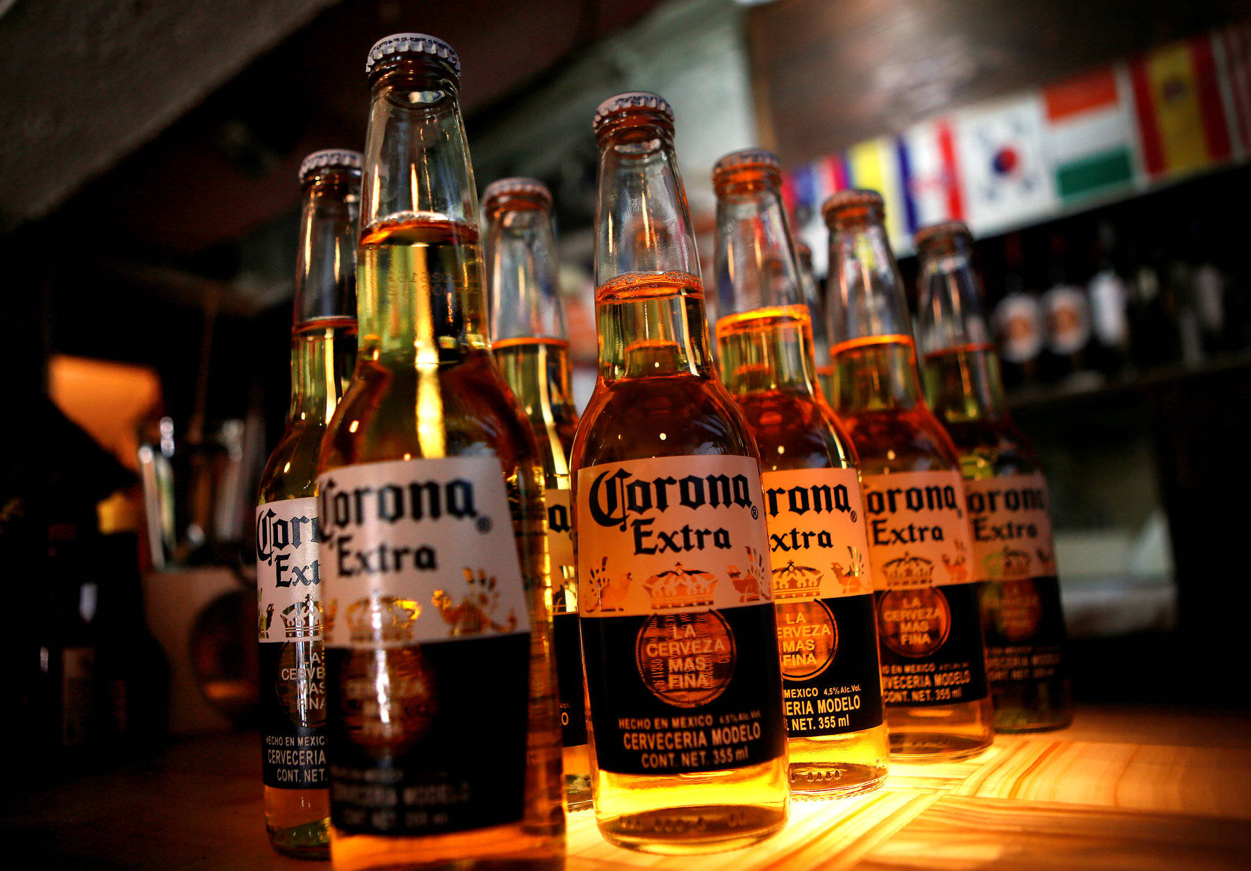 Corona Beer On The Bar