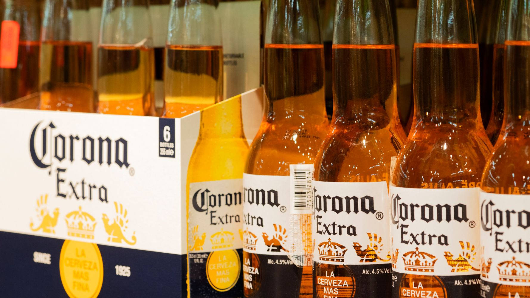 Corona Extra Beer Background