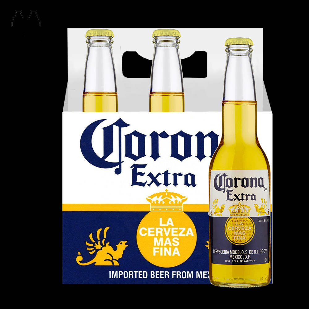 Corona Extra Beer Graphic Art Background