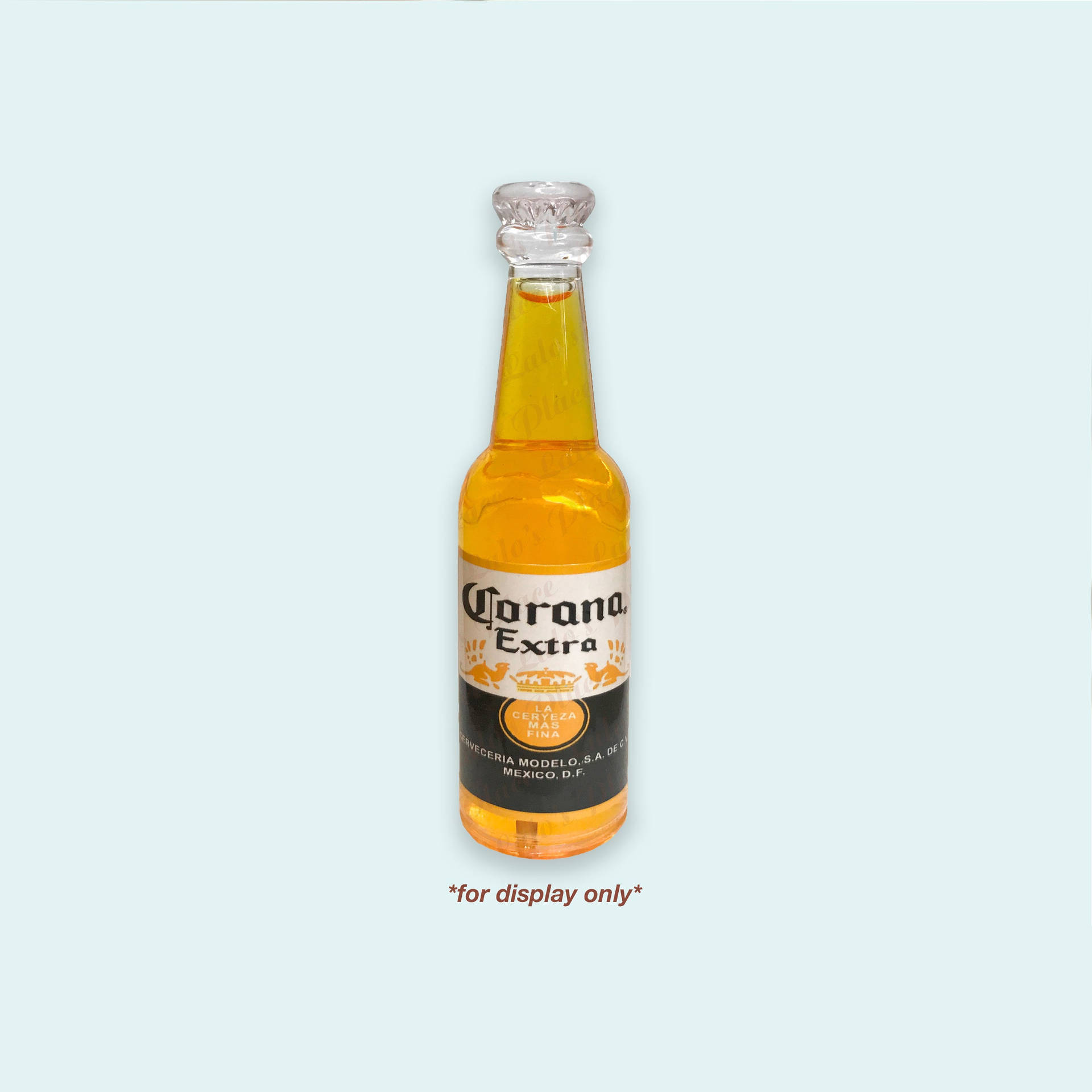 Corona Extra Display Glass Bottle Background