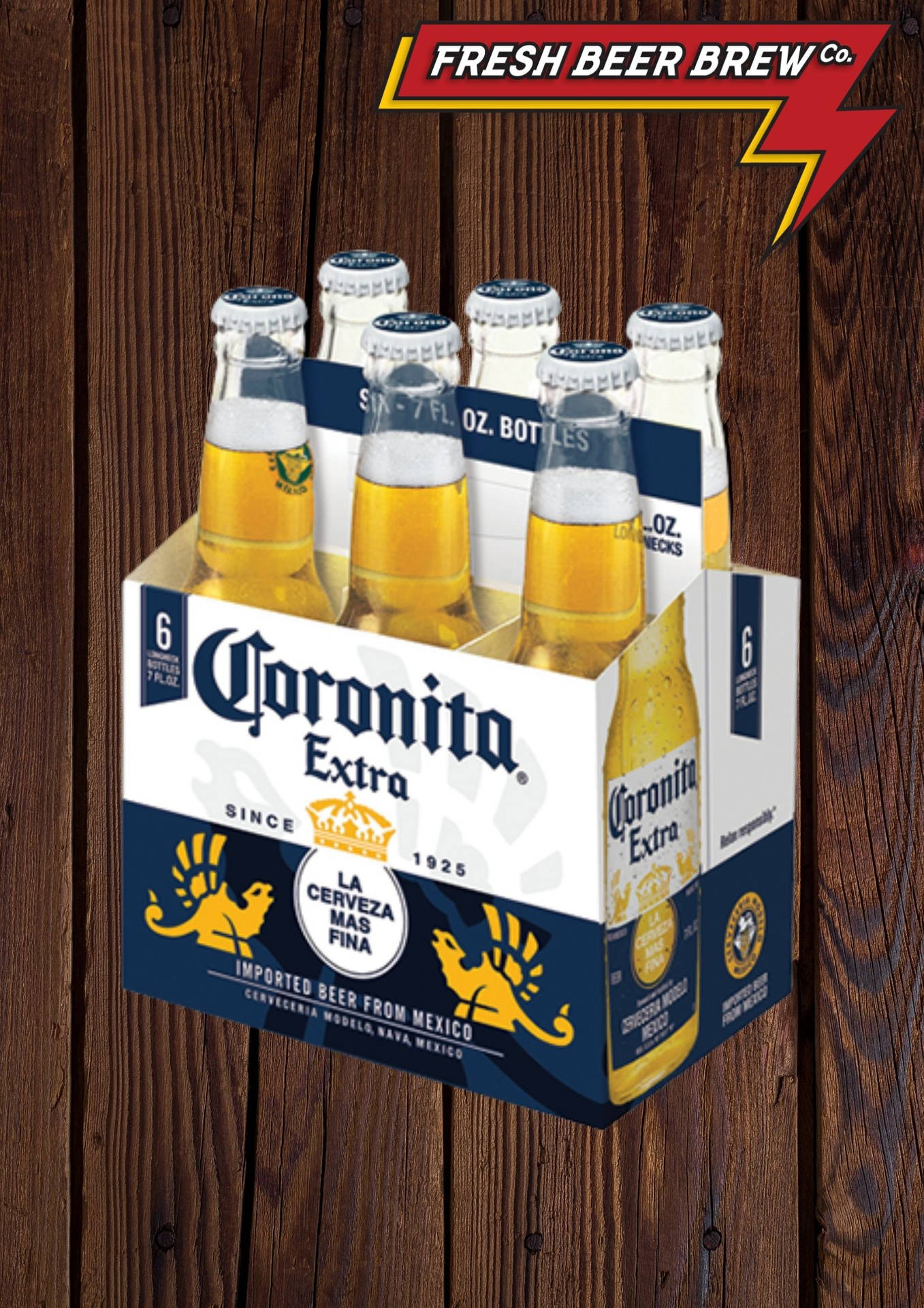 Corona Extra Fresh Beer Brew Poster Background