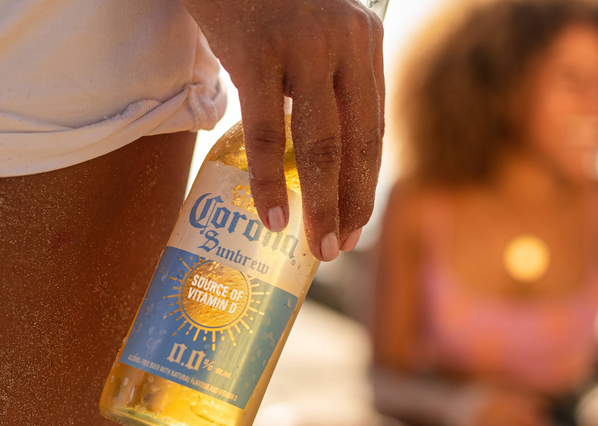 Corona Sun Brew Beach Background