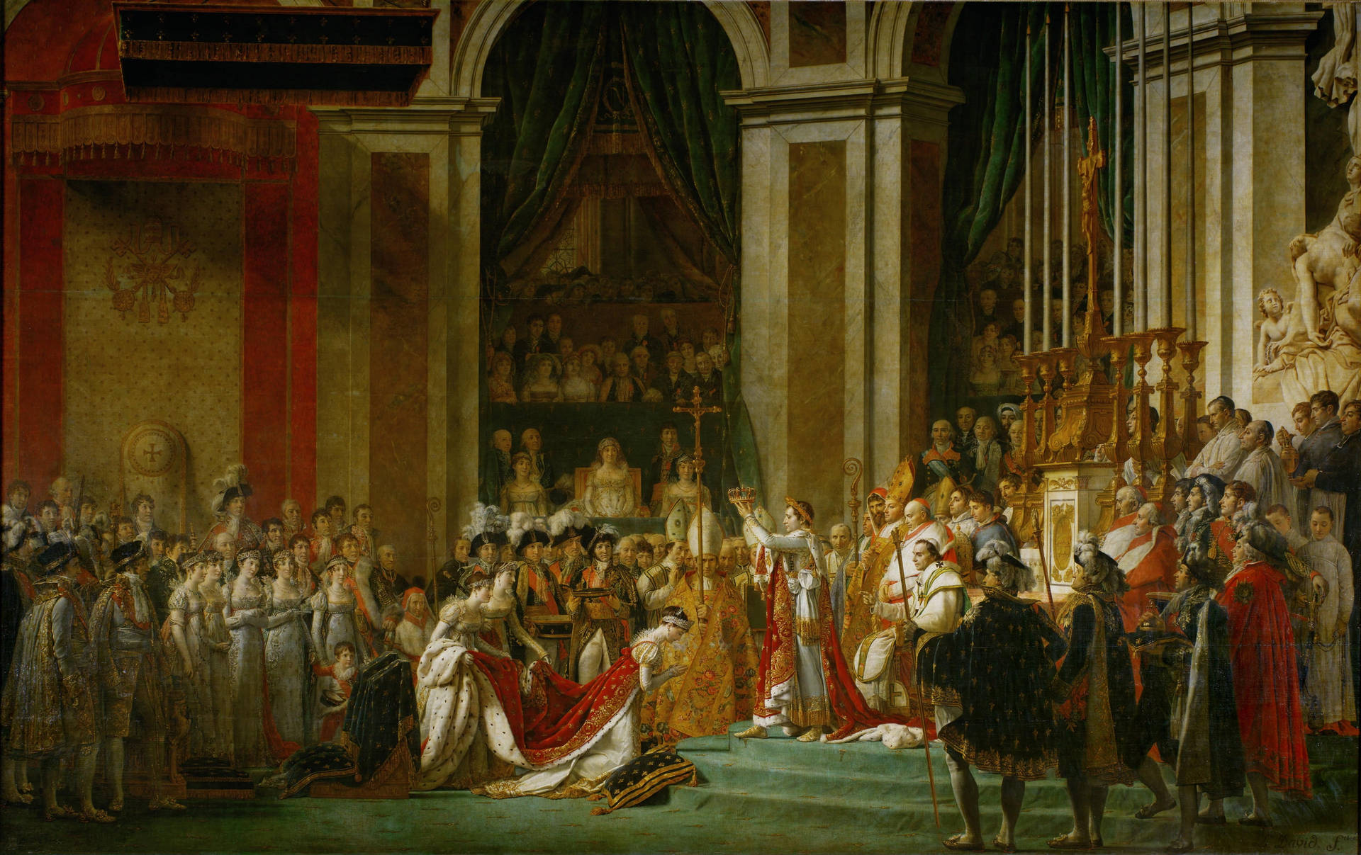 Coronation_ Ceremony_ Oil_ Painting Background